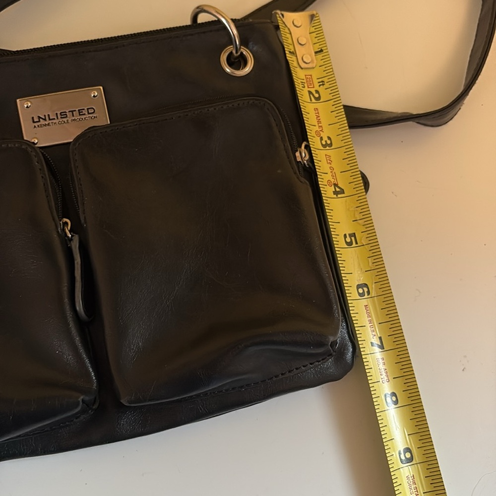 Unlisted Small Black Leather Crossbody - Picture 4 of 12